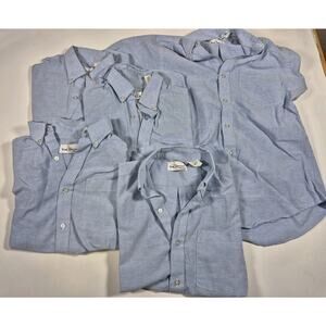 5 TOM SAWYER Boy's Long Sleeve Blue Oxford Shirt * Size 16 School Uniform